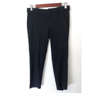 Vince Black Flat Front Straight Leg Women's Wool Dressy Trousers Size 0